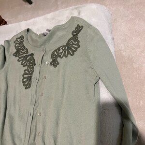 Green Nordstrom Sweater with Sequence